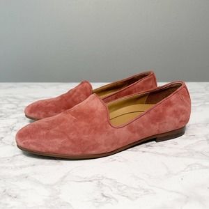 Vionic Suede Slip On Flat Loafer Women’s Size 7 Willa Rose EUC Arch Support